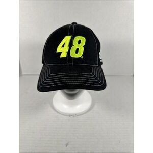 Hendrick Motorsports Strapback Hat Cap Black Nascar Racing 48 Ally Financial EUC